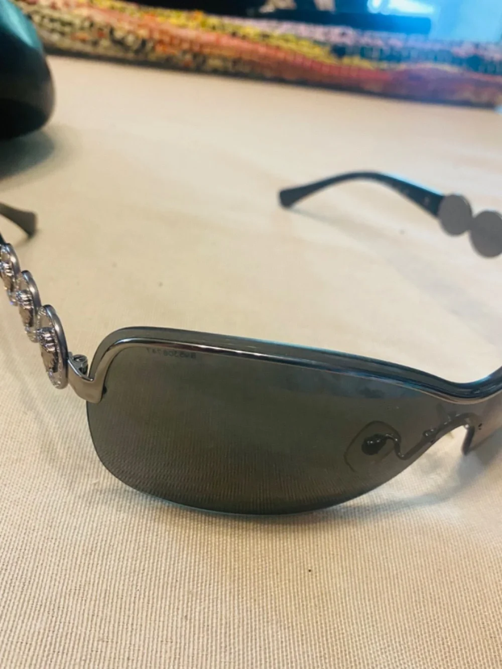 Versace Black Shield Sunglasses